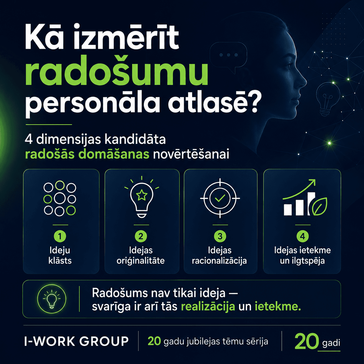 Kā izmērīt radošumu personāla atlasē?